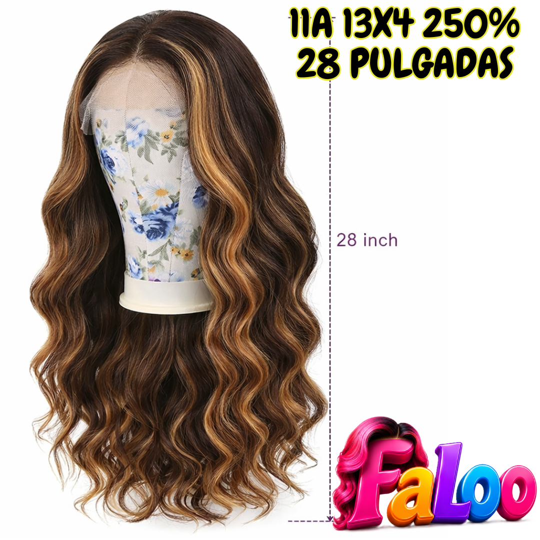 Ondulado 11A 13x4 250% 28" #4/27 Highlights FaLoo