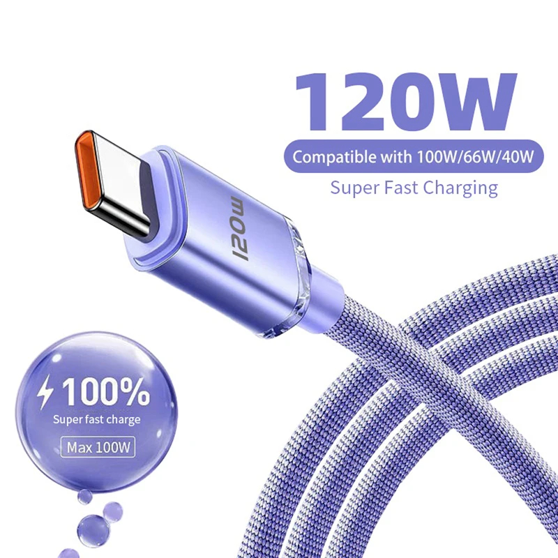 120W USB-Cable Negro