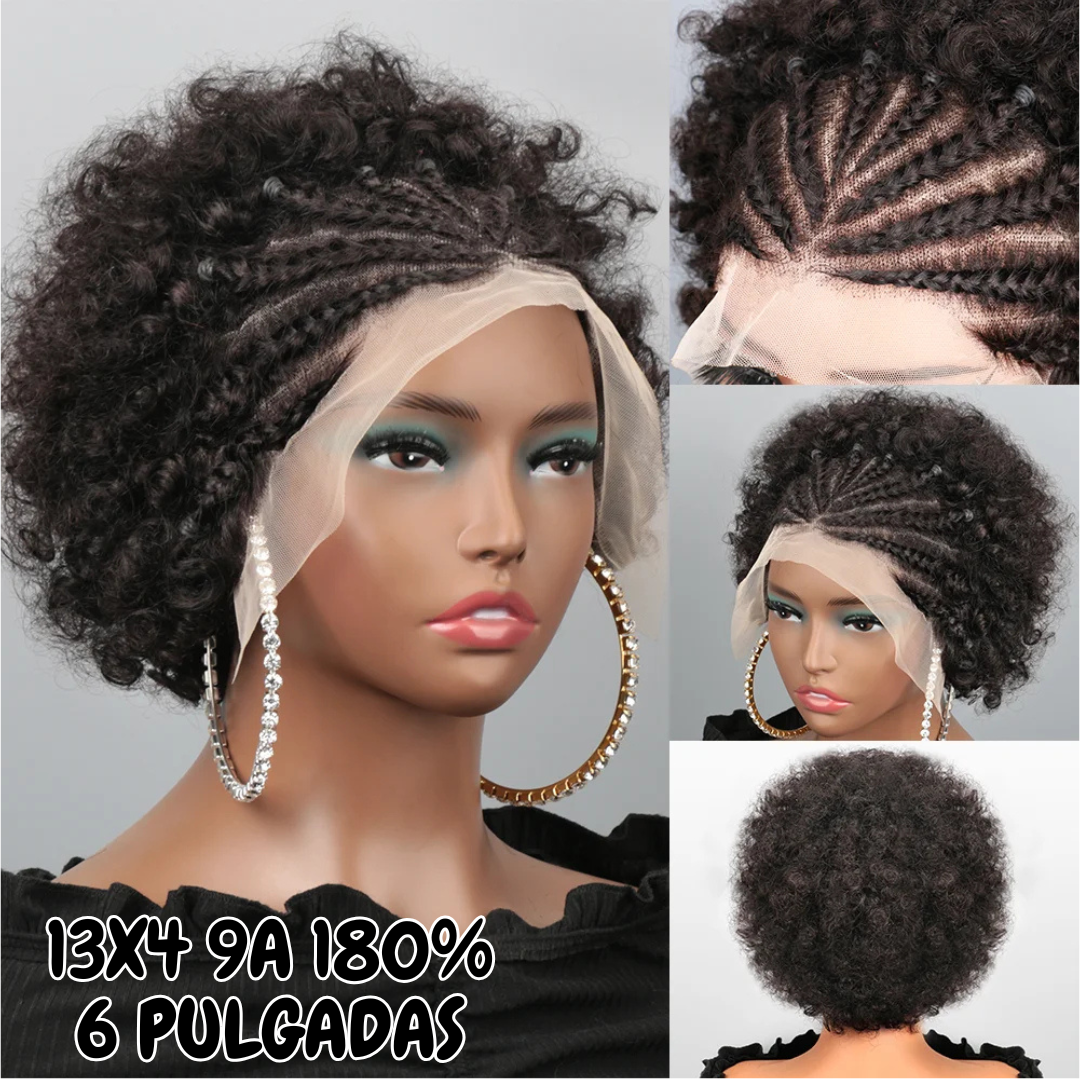 Afro Rizo 13x4 9A 180% 6" Negro NY Hair