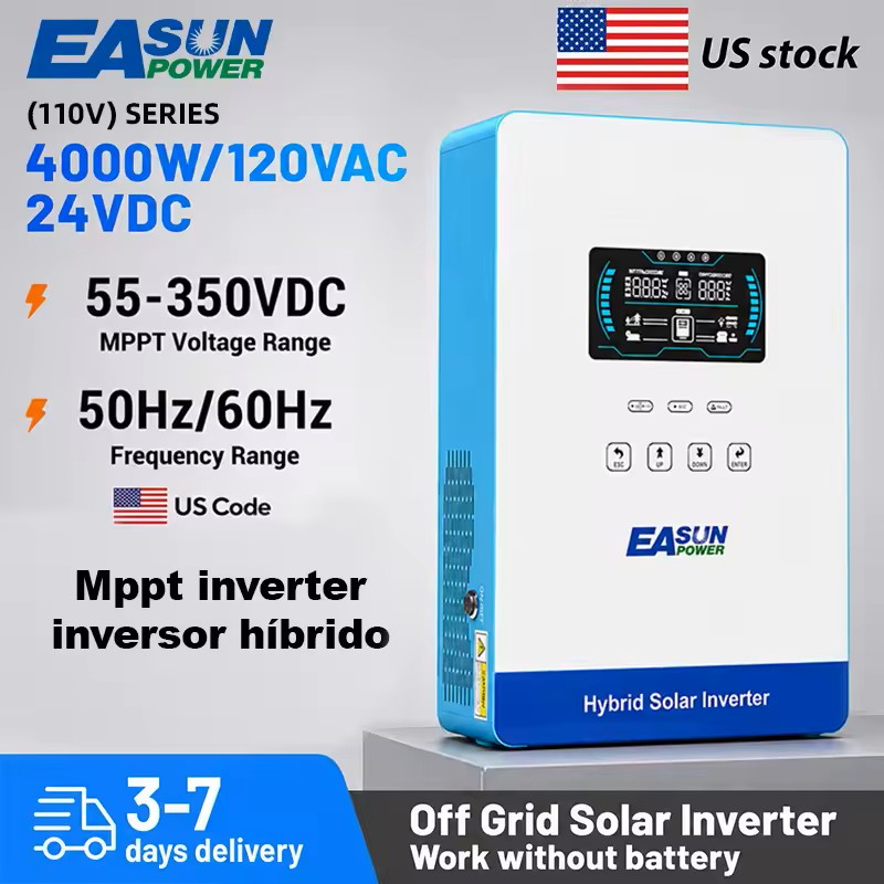 Easun Power Inversor Solar 4KW 120V 24v 140A 5600W