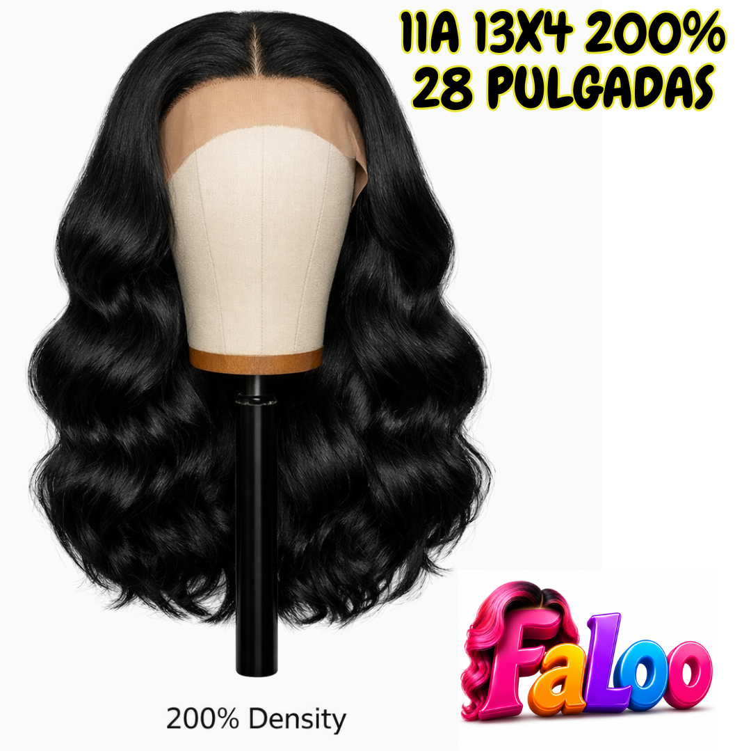 Ondulado 11A 13x4 200% 28" Negro FaLoo