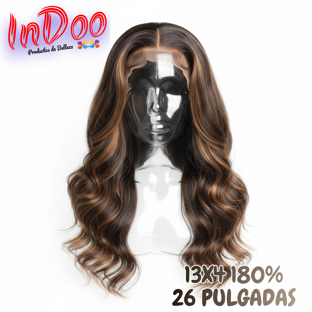 13x4 180% 26" #4/27 Highlights Ondulado InDoo